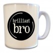 Brilliant Bro Typewriter style gift mug