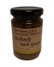 Brownlees Co. Armagh Preserves Rhubarb and Ginger Jam 110g