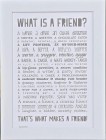 "What Is A Friend?" Personalised Poem Print