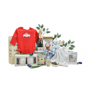 Champagne Parents and Baby Boy Hamper