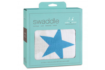 Aden + Anais Brilliant Blue Star Swaddle
