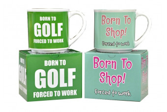 Born To Shop/Golf Mug