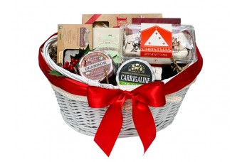 Snowy Christmas Afternoon Duo Gift Basket Presented