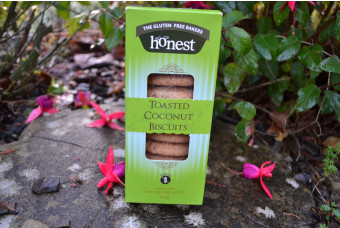 Toasted Coconut Biscuits by Honest Bakery 220g Gluten Free.