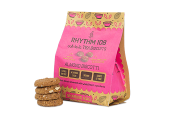 Rhythm 108 Ooh-la-la Tea Biscuits Almond Biscotti Sharing Bag 135g