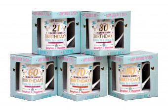 Women's Birthday Age Mugs