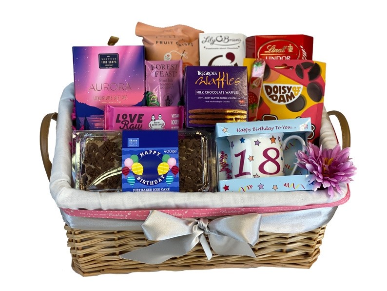 Girls 18th, 21st or 30th Birthday Basket Packed