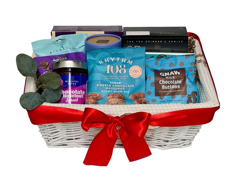 Christmas Gluten Free Larder Gift Basket Presented