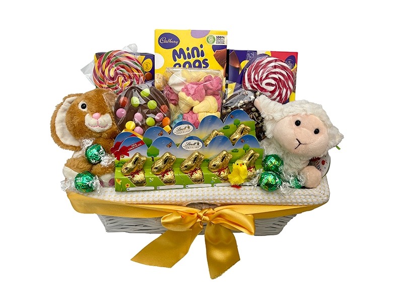 Easter Bunny Basket for 2 Children Presented