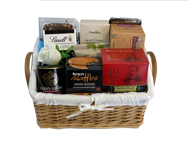 Flowers & Coffee Hamper Packed