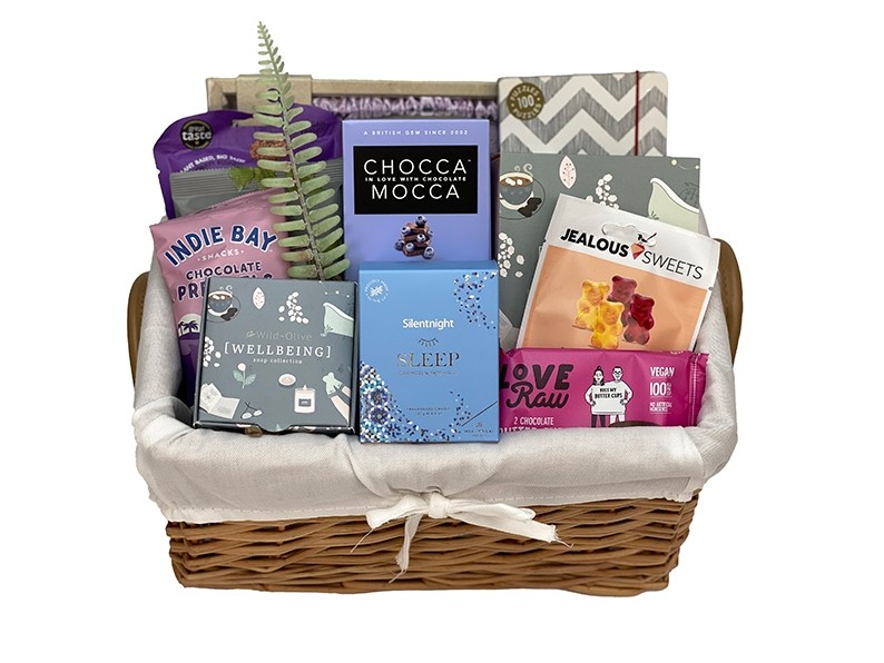 Get Well Wellbeing Basket Gifts Packed