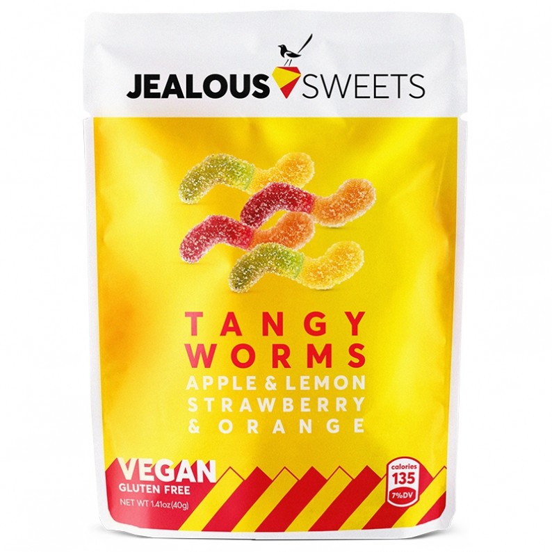 Jealous Sweets Tangy Worms (Apple, Lemon, Strawberry and Orange) 