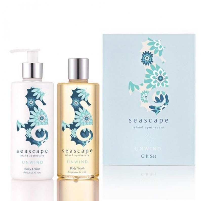 Unwind Duo Wash and Lotion Gift Set by Seascape Island Apothecary