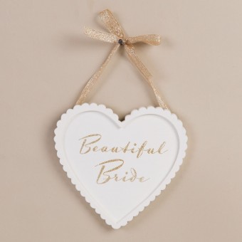 Amore Beautiful Bride Heart Plaque