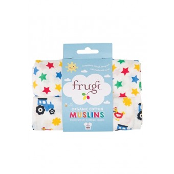 Muslins Twin Pack for Baby Boy by Frugi Organics