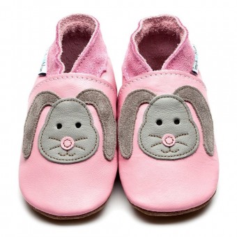 Inch Blue Rag Bunny Baby Pink Baby Leather Shoes (6-12m)