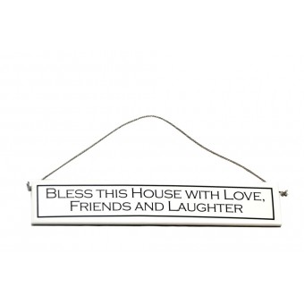 Decorative Wooden Sign "New Home, Bless this House"