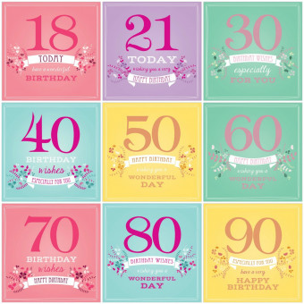 "Birthday Age" Card For Her