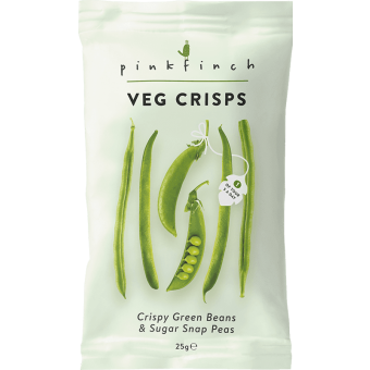 Green Bean & Sugar Snap Pea Crisps 25g (Gluten free)