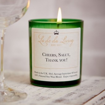 Cheers, Salut, Thank You Candle