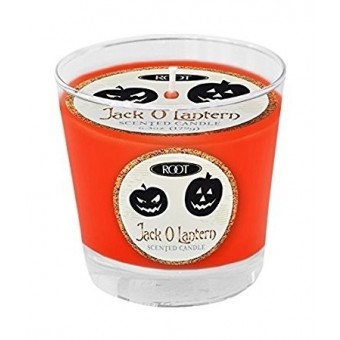 Jack O Lantern Glass Candle by Root Candles USA