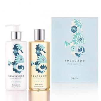Unwind Duo Wash and Lotion Gift Set by Seascape Island Apothecary 300ml