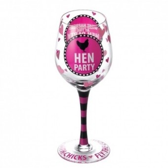 Hen Party Wine Glass